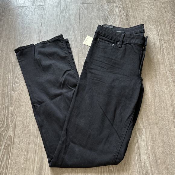 New Lucky Brand Black Amber Denim Lolita Boot Curvy Fit Jeans Midrise Size 31 L - Picture 1 of 10